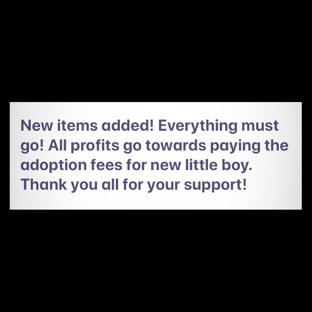 New items added! Profits pay for adoption costs!